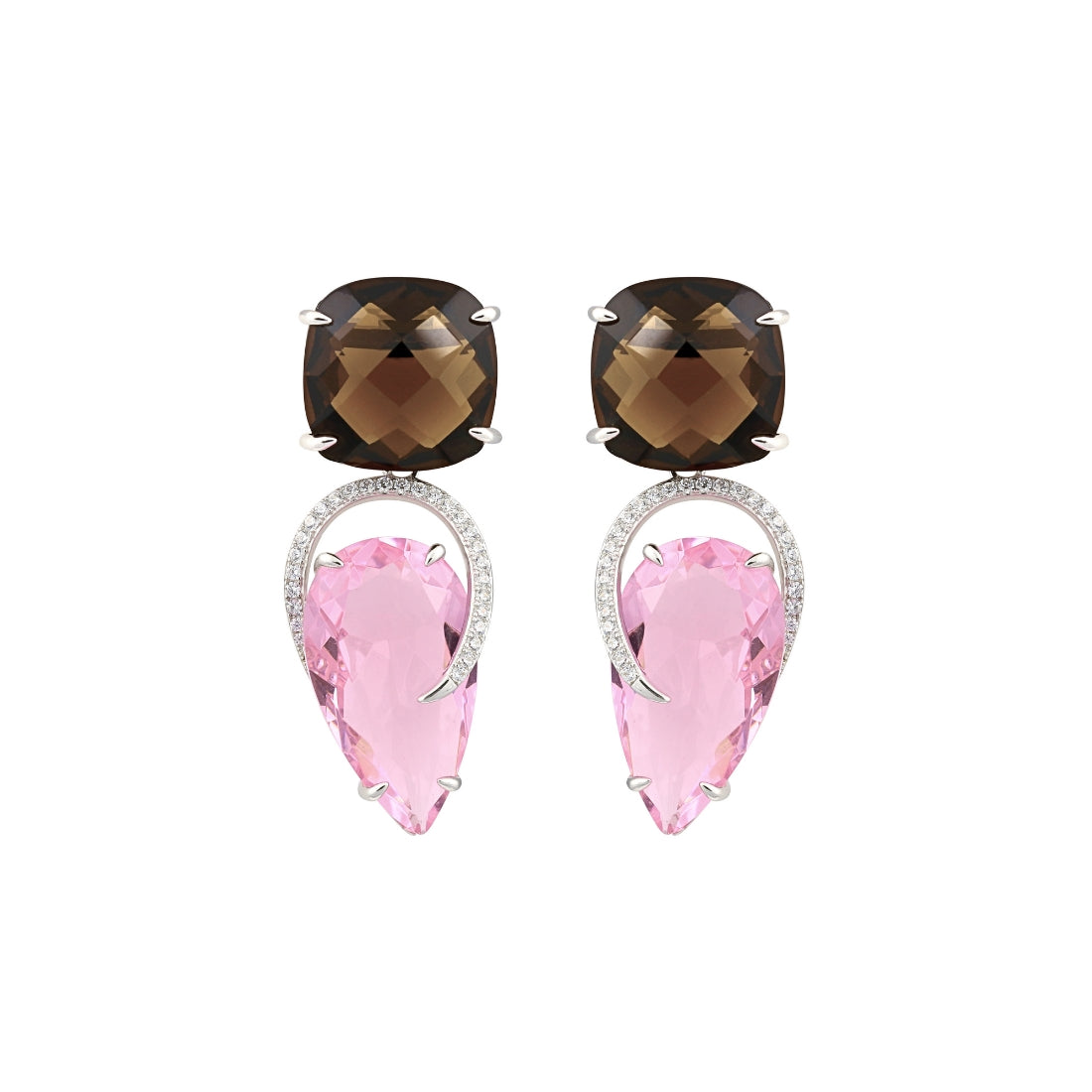 SIBELA-STUDIO-JOYAS-COLECCIÓN-WONDER-SIBELA-PENDIENTES-PLATA-PRIMERA-LEY-925-MILESIMAS-JOYAS-COMPLEMENTOS-BLANCO-PIEDRAS-MARRON-ROSA-GRANDES-JOYAS