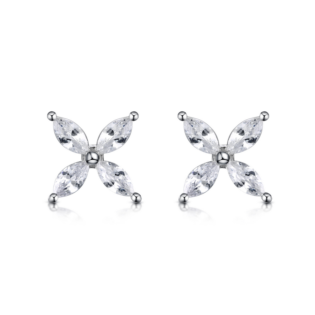 Pendientes Icaro: Versión minimalista en blanco de los pendientes Albo. Talla marquesa de 2mm. Elegantes y cómodos para uso diario.
