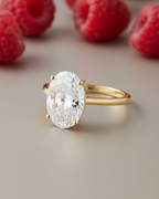 Anillo Flapper con piedra oval y acabado en oro amarillo. Una joya sofisticada para mujer.