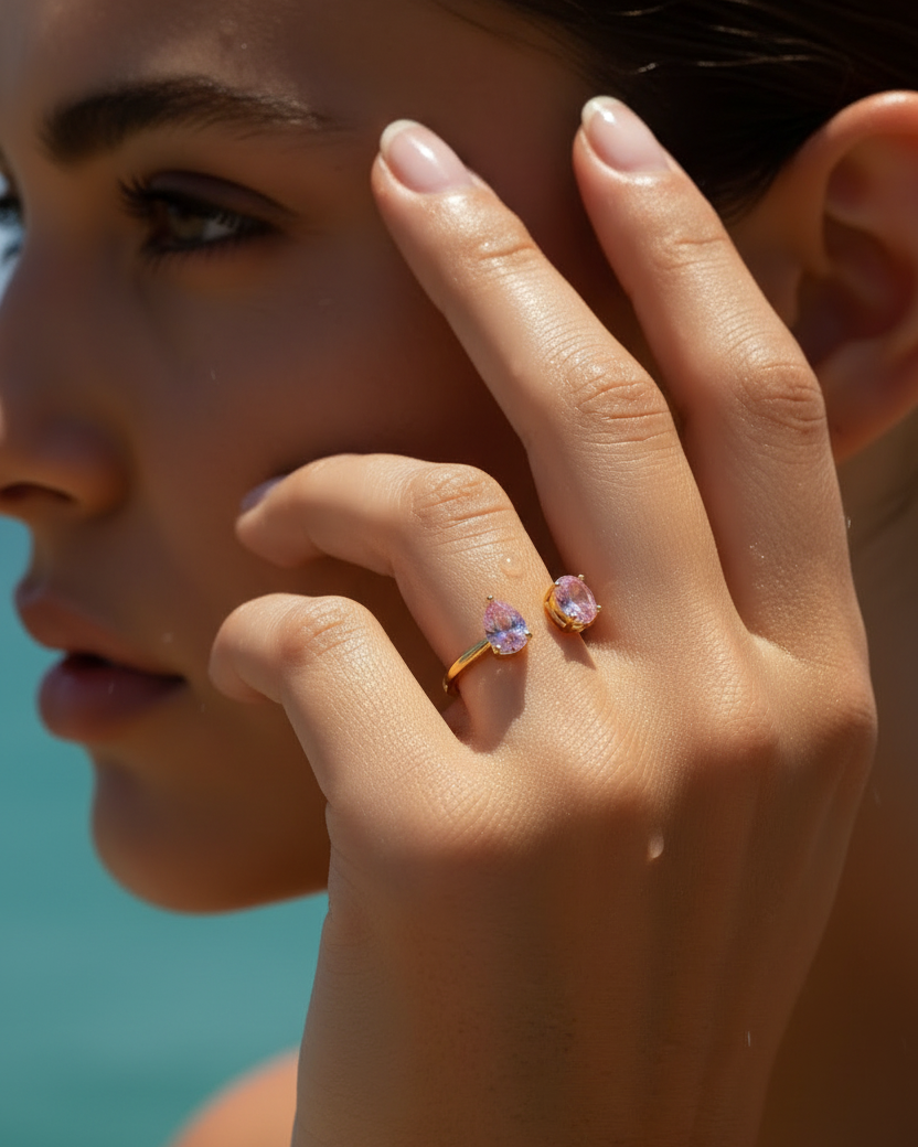 Anillo Kohë, pieza icónica de la colección Wild Akoko de Sibela Studio.