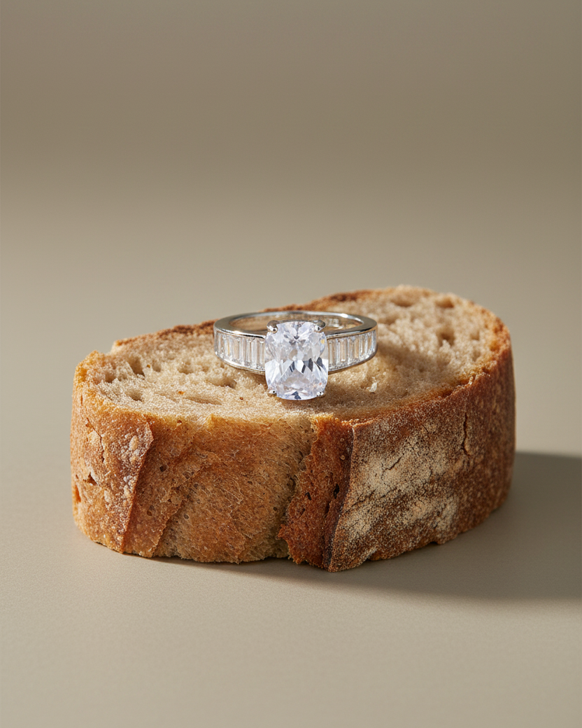 Anillo sofisticado Éclair diseñado para aportar luz y elegancia en cada movimiento.