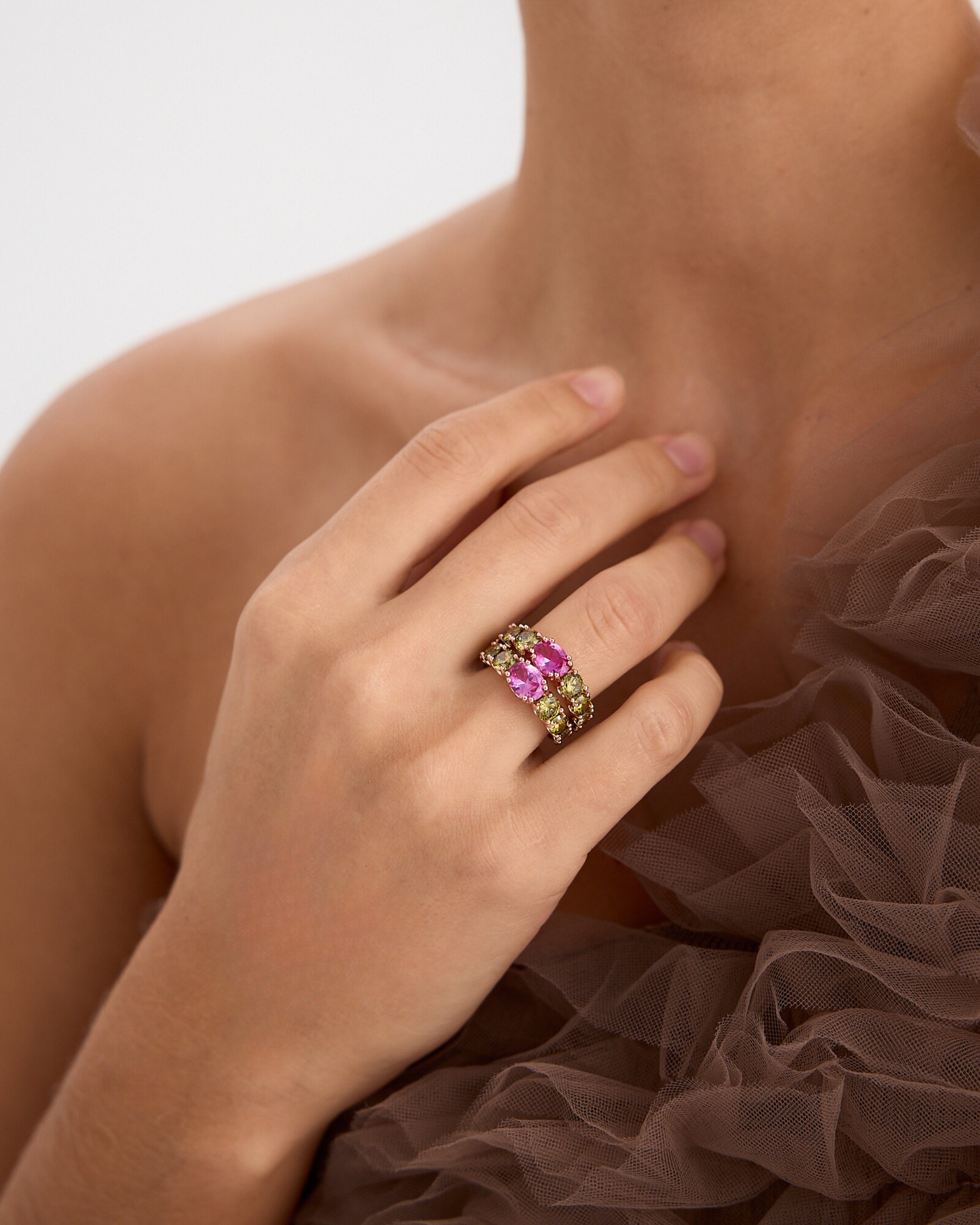 Anillo De Plata De Ley 925 Con Cuarzo Rosa - Ovalado, Hecho A Mano, Unisex, Regalo Perfecto