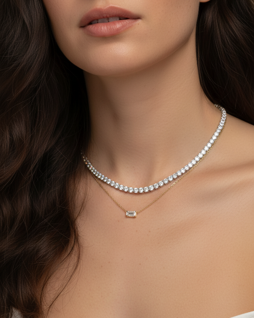 Collar brillante y elegante perfecto para fiestas, eventos y ocasiones especiales.