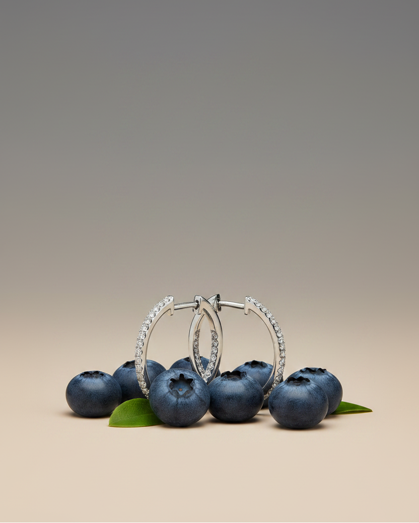 Pendientes de circonita blanca con acabado en rodio y estilo atemporal.