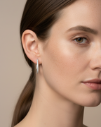 Pendientes de plata de primera ley 925 para mujer con brillo delicado y sofisticado.