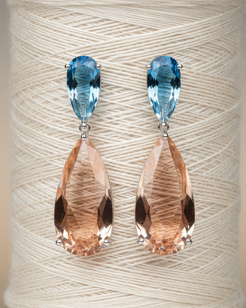 Pendientes Juliette ideales para invitadas y eventos especiales con diseño luminoso y sofisticado.