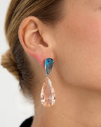 Pendientes sapphire con acabado en rodio ideales para invitadas y ocasiones especiales.