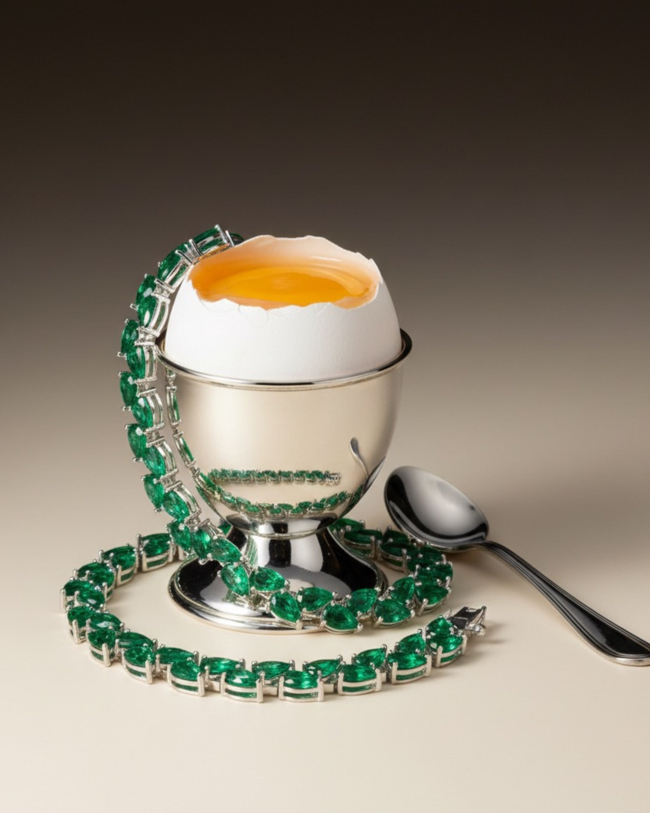 Pulsera ELEN con piedras verdes ideal para ocasiones especiales.