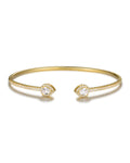 Pulsera Gala con circonitas blancas y acabado elegante en oro amarillo de 18 kt.