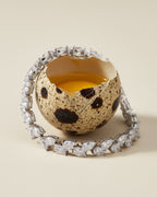 Pulsera elegante de plata 925 con diseño continuo de piedras blancas.