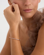 Pulsera Vel de Sibela Studio con circonitas brillantes y acabado sofisticado.