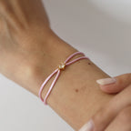 sibela-studio-pulsera-tina-naranja-cuerda-rosa-oro