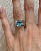 ANELLO STILLA Principessa Carré con Topazio Naturale