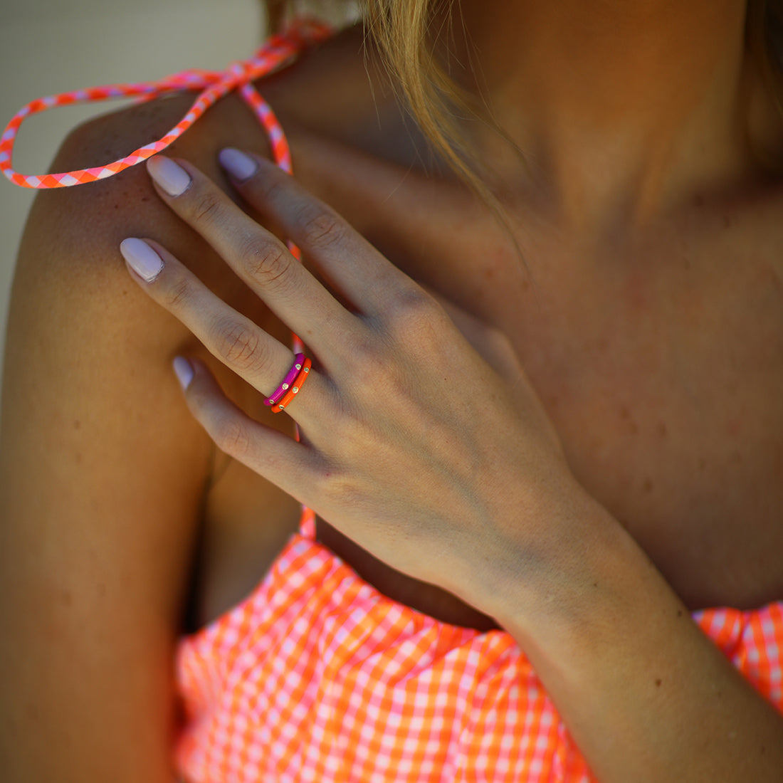 ANILLO CAREY ROSA - Sibela Studio