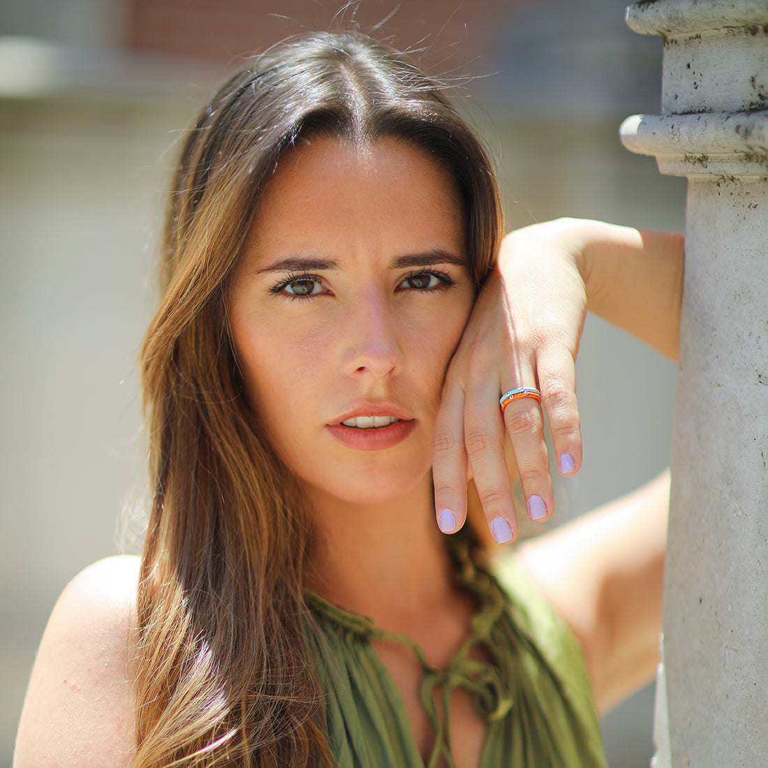 ANILLO CAREY NARANJA - Sibela Studio